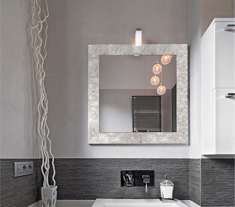 KASARO Peel and Stick Backsplash Shell Tiles, Mother of Pearl Mosaic Self Adhesive Tiles for Kitchen Wall Bathroom Bedroom Decor, Natural, 10-Sheet - Image 3